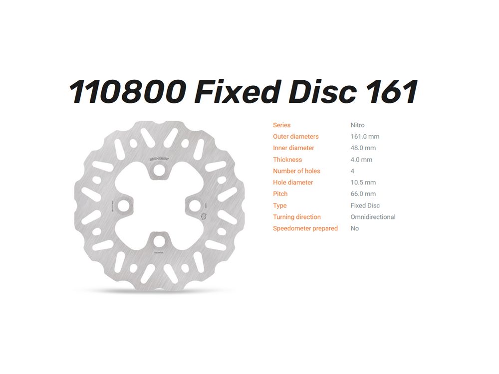 Moto-Master Bremsscheibe Nitro vorn passend für Yamaha YFM / YFZ - 110800