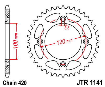 Kettenrad Alu 50 51 53 56 60 62 Zähne passend für Beta 50 RR (420) CNC