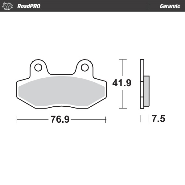 Moto-Master Bremsbelag hinten organisch 410304