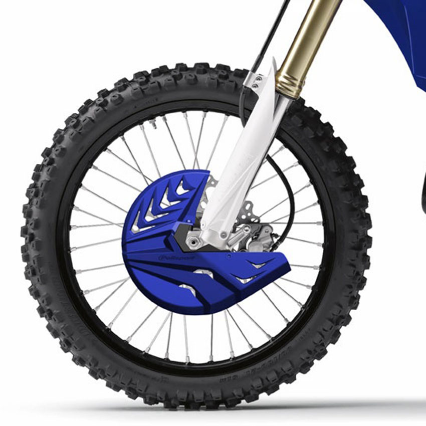 Bremsscheibenschutz mit Gabelprotektor unten passend für Yamaha YZ / YZ-F 250 450 Baujahre: ab 2008