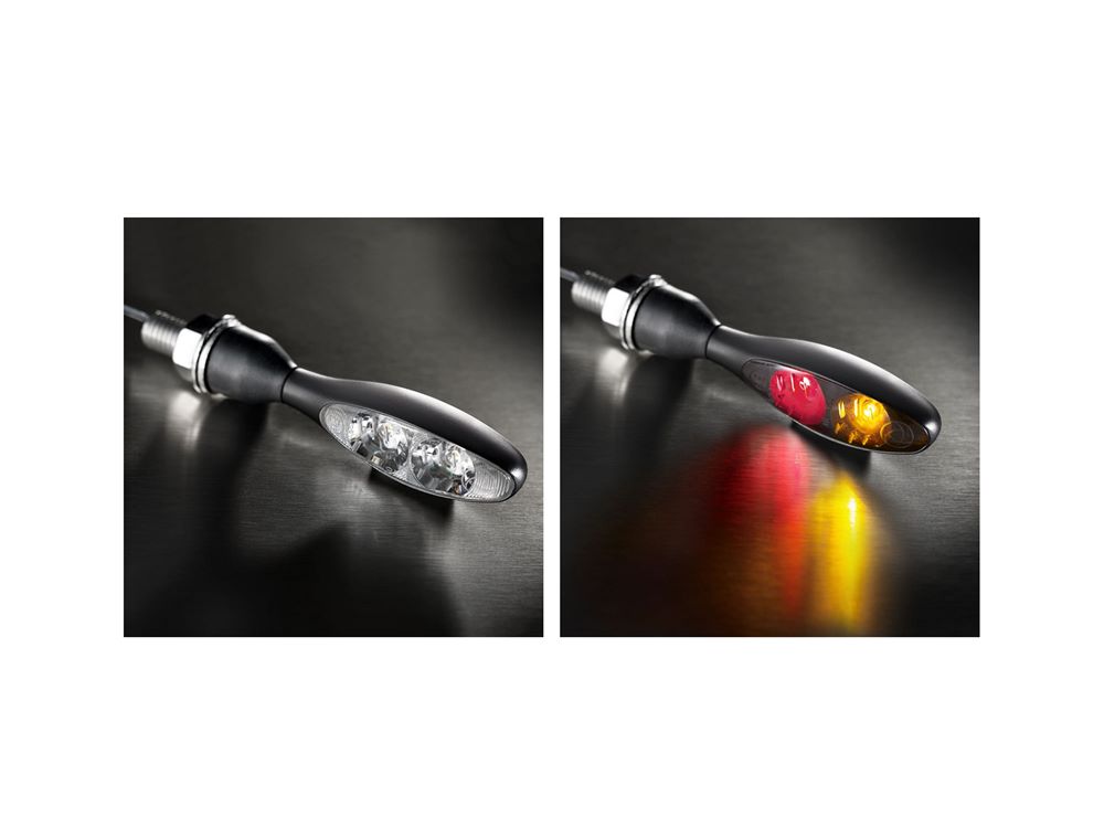 Kellermann micro 1000 DF Dark schwarz Blinker Rücklicht Bremslicht 143.100