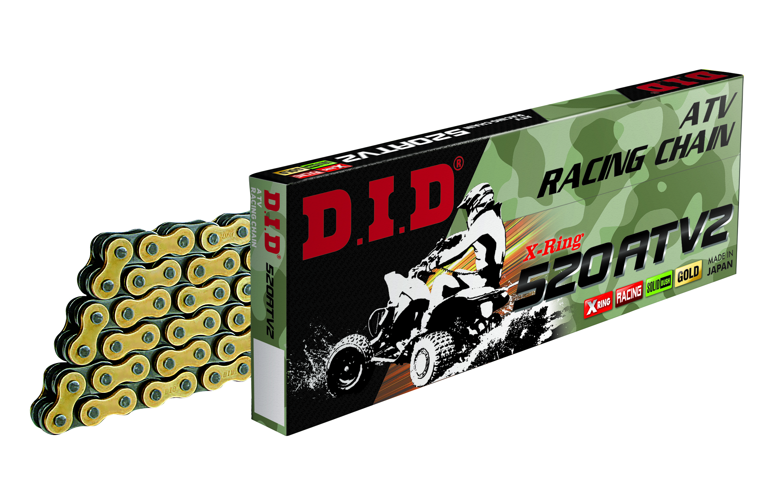 X-Ringkette DID520ATV2(G&B)/36C (Kette offen mit Clipschloss)