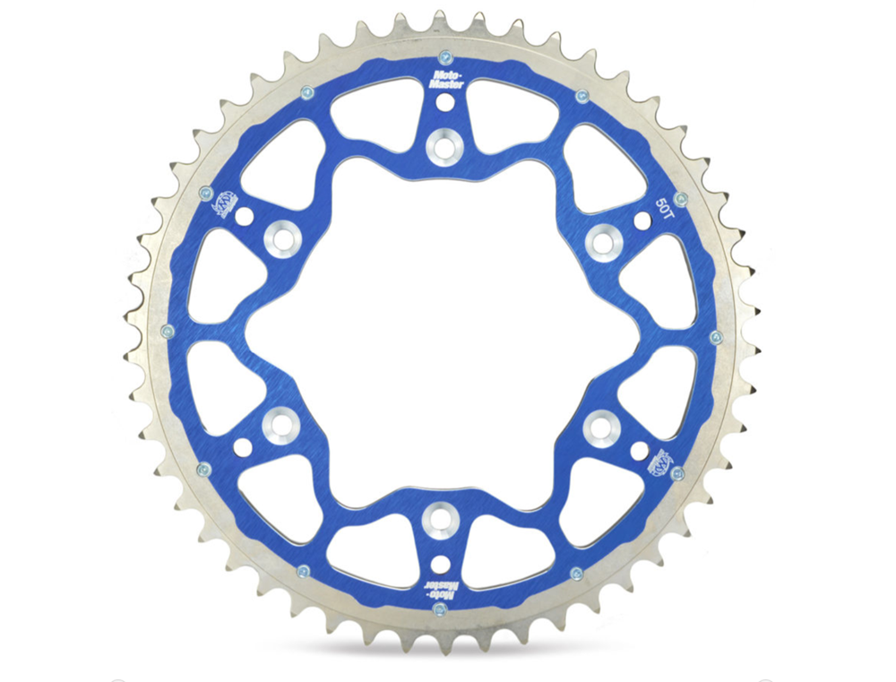 Fusion Kettenrad 45 bis 52 Zähne schwarz blau (520) Moto-Master passend für TM Racing Enduro / Cross