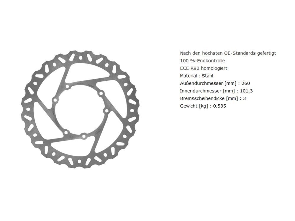 TRW Lucas Bremsscheibe MST281EC passend für Honda CRF 250 R / CRF 450 R