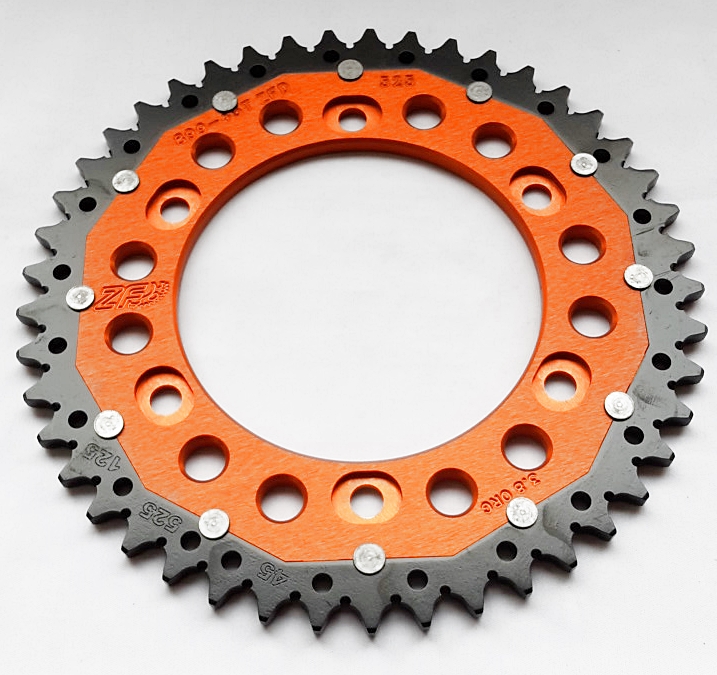 Kettenrad ZF DUAL 42 45 Zähne - (525) passend für KTM Adventure 950 990 1050 1190 / 1290 Superadvent