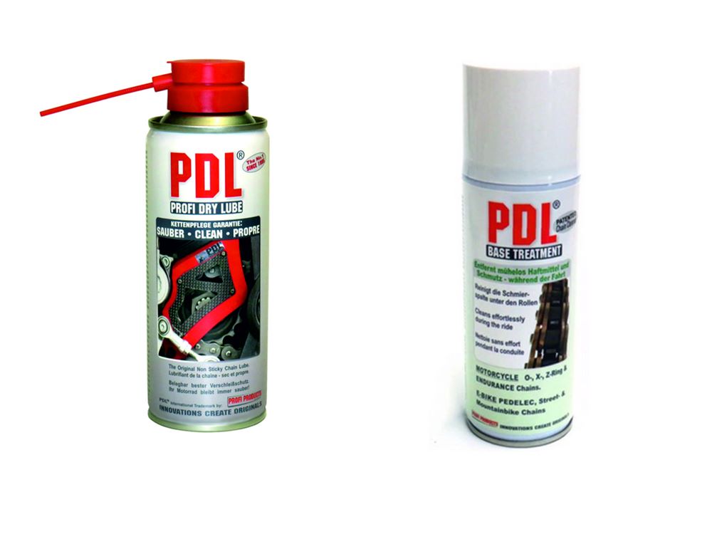 Profi Dry Lube PDL Vorteilspack Kettenspray Dry Lube + Base Treatment  - Trockenschmierung