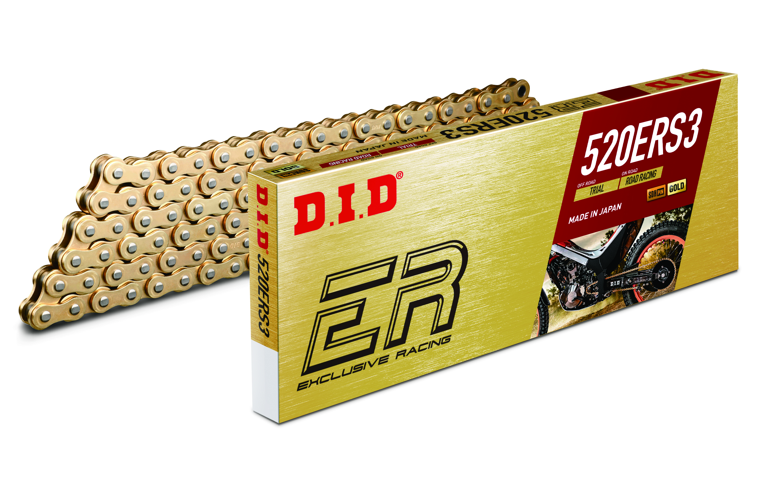 Rollenkette DID520ERS3(G&G)/70C (Kette offen mit Clipschloss)