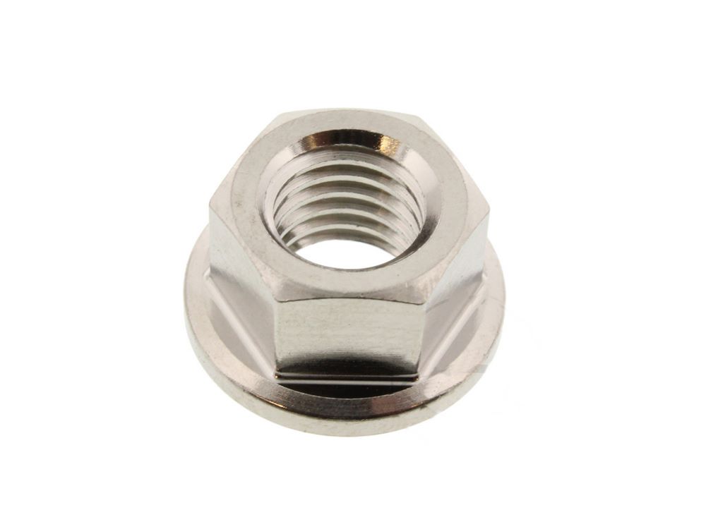 Mutter Kettenrad M10 x 1.5 Edelstahl / Titan passend für Aprilia