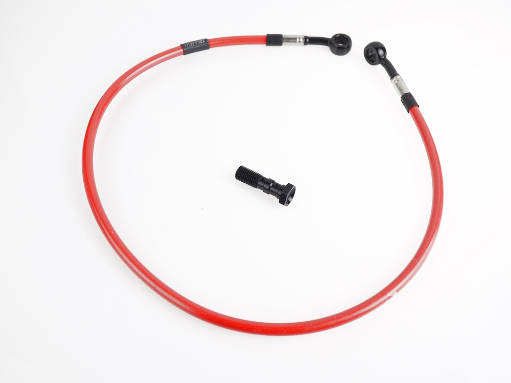 Sale: TRW Stahlflexleitung vorne rot mit ABE Honda VTR 1000 F Fire Storm SC36 (Bj.97-06)