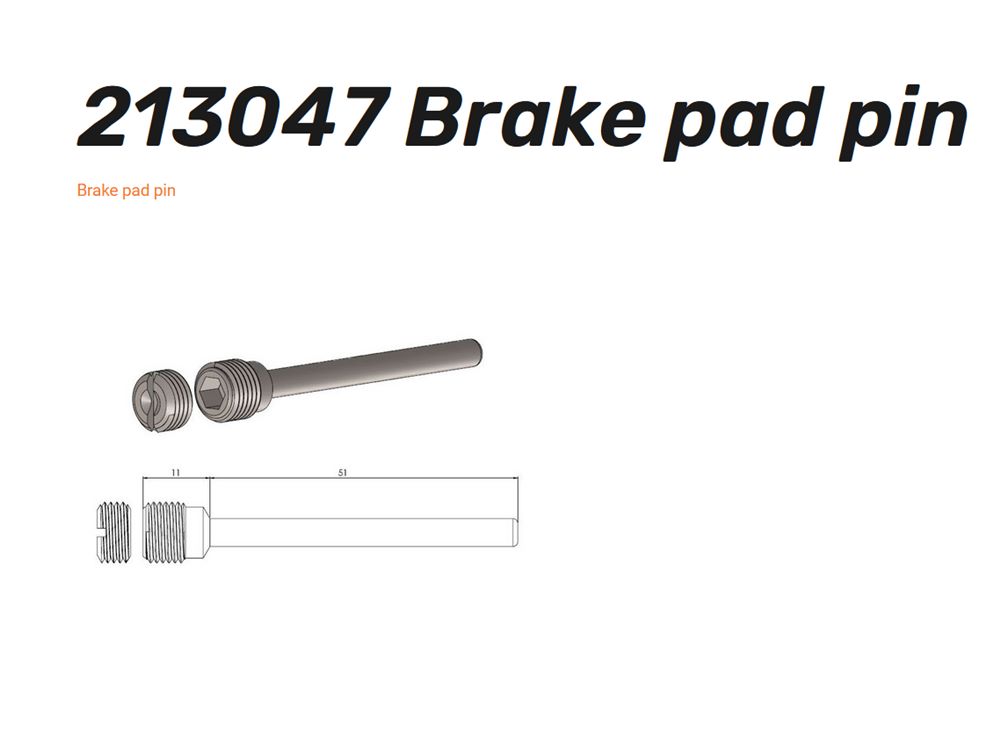 Moto-Master 213047 vorn Bolzen für Bremsbeläge