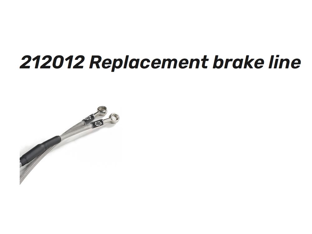 Stahlflex-Bremsleitung von Moto Master hinten - 212012
