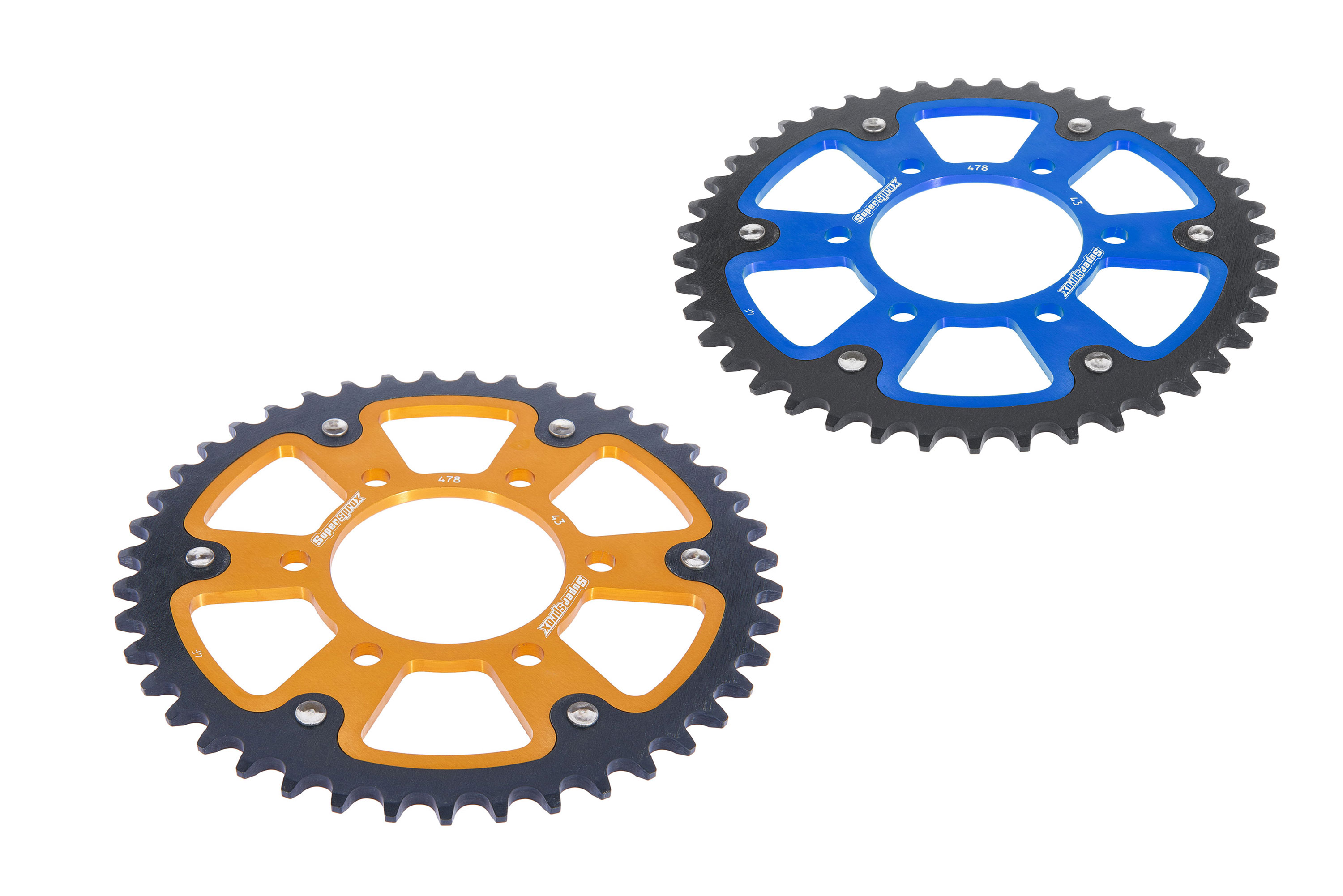 Kettenrad Stealth 40 41 43 45 46 47 Zähne - (520) gold / blau / grün / rot passend für Kawasaki RST-