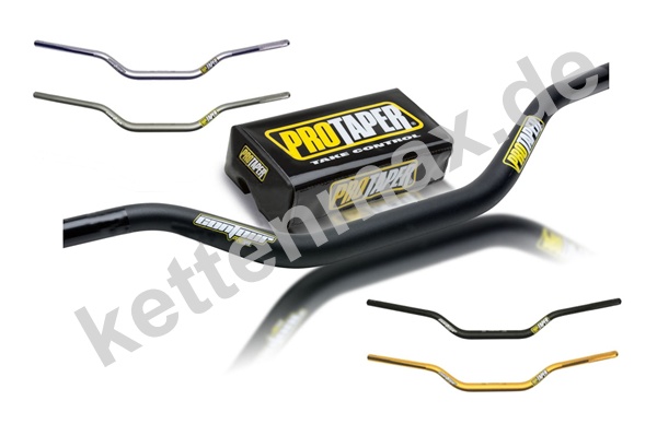 Lenker Pro Taper Contour CR mittelhoch gold platin schwarz silber incl. Polster