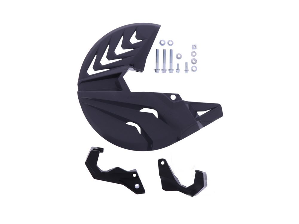 Bremsscheibenschutz mit Gabelprotektor unten passend für Kawasaki KX 250 4T (Bj.20-) KX 450 F (Bj.19