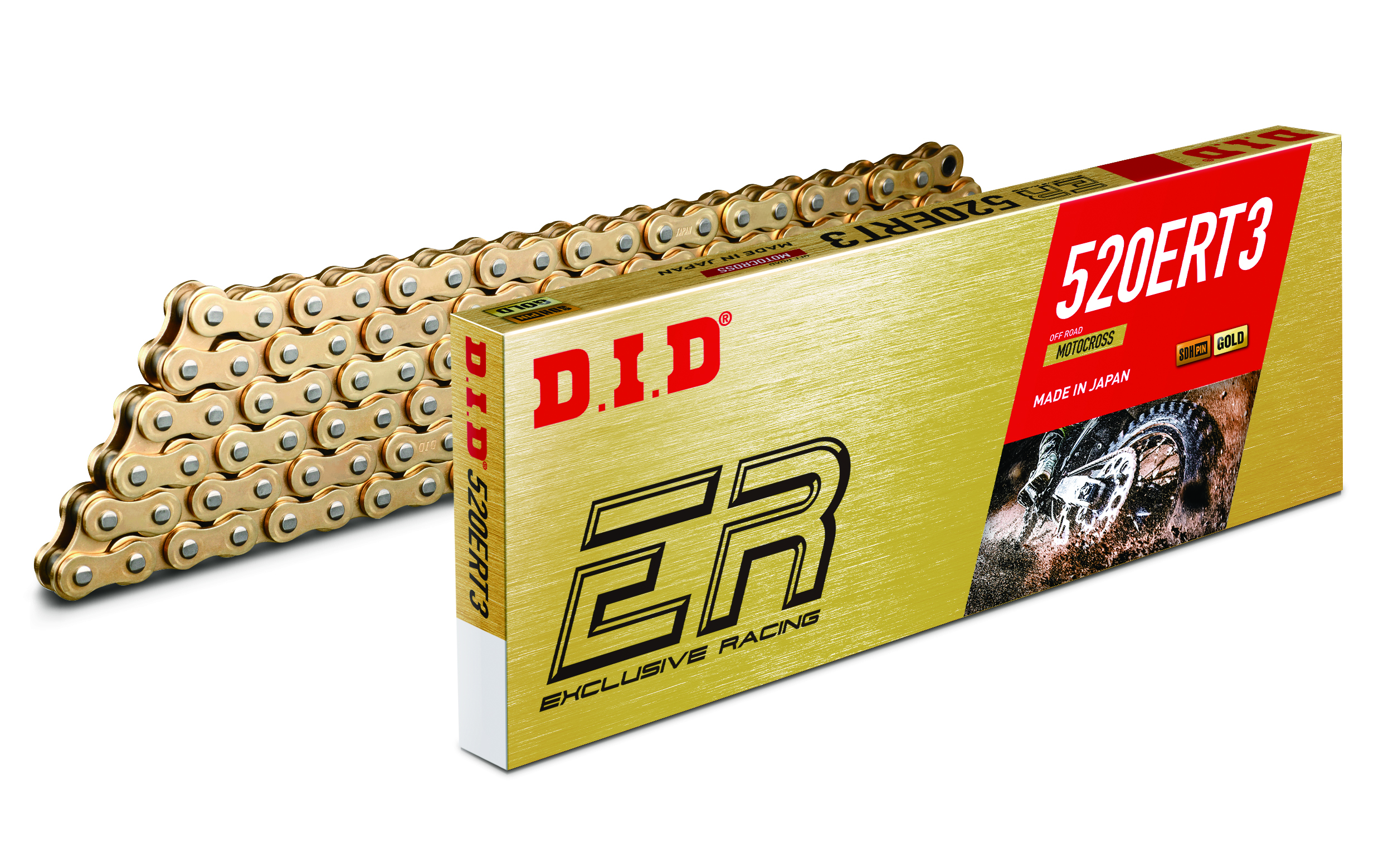 Rollenkette DID520ERT3(G&G)/36C (Kette offen mit Clipschloss)